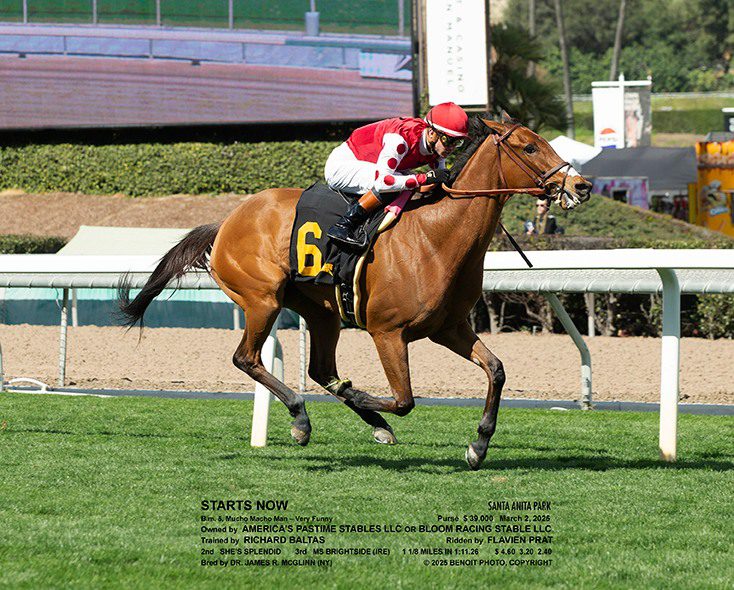 Starts Now Records Stable’s First California Win